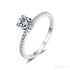 Oval Cut Moissanite Engagement Ring Bea